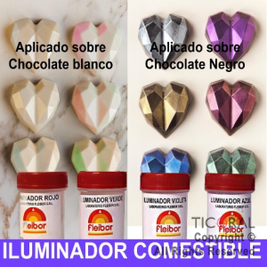 F.ILUMINADOR COMESTIBLE POLVO VIOLETA 3GR x 4